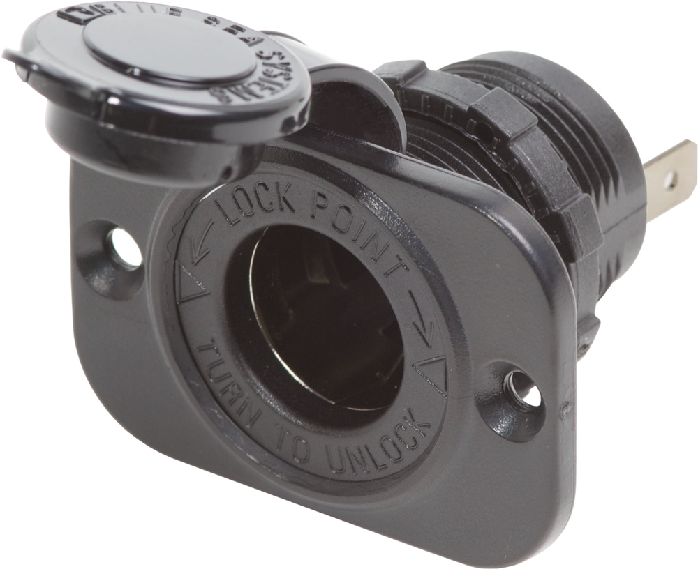 Blue Sea Dash Socket 12V DC with Watertight Cap (1011)