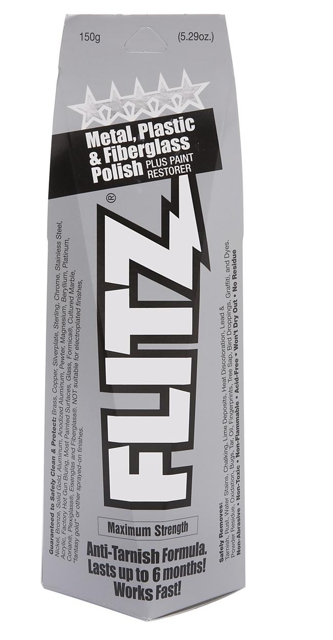 Pâte polisseur Flitz pour métaux et  fibres de verre
