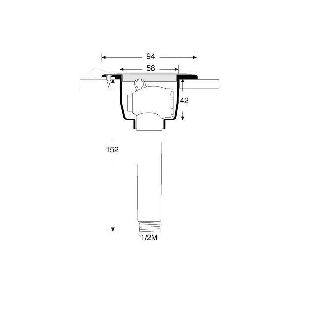 ON/OFF Cockpit Recessed Shower-DR1513 Barka