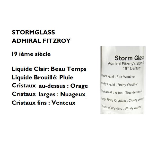 Baromètre StormGlass avec coffret- Weems & Plath (200)