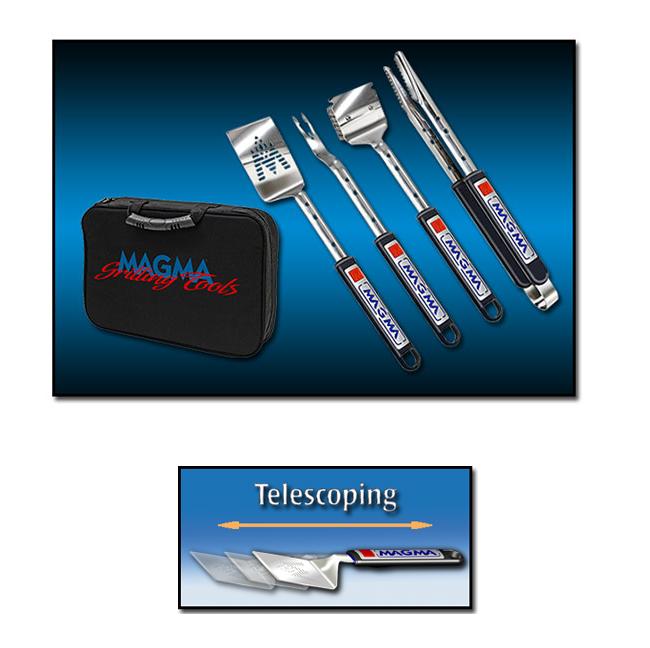 Telescoping Professional BBQ Grill Tools-Magma (A10-132T)
