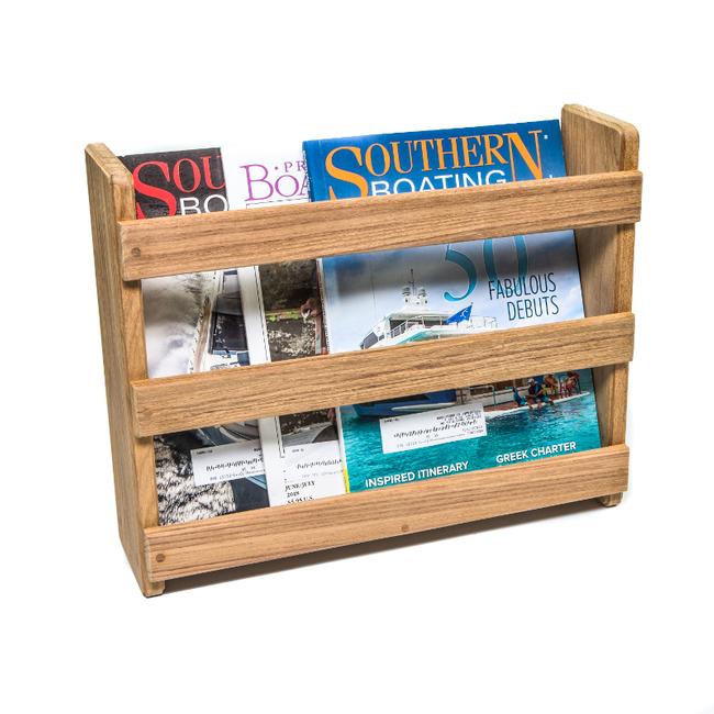 Support en teck pour livres et magazines-Whitecap (62506)