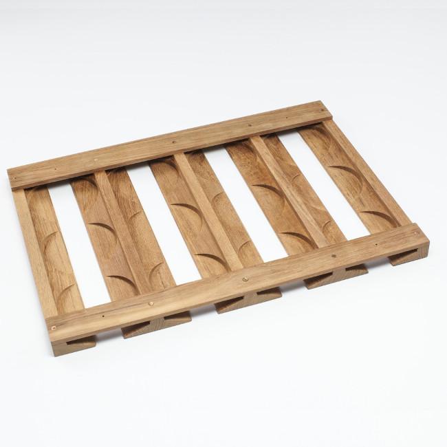 Teak Overhead Wineglass Rack-Whitecap (62425)