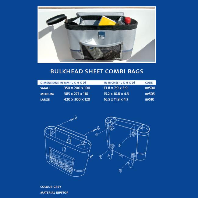 Bulkhead sheet COMBI bags- Blue Performance  (BP500)(BP505) (BP510)
