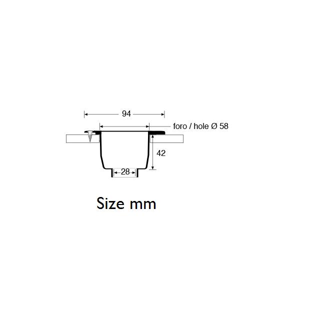 Replacement container for shower mixer-Barka R81