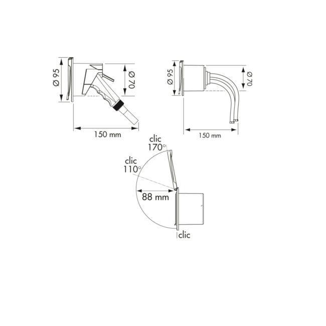 Plastimo Deck Shower with Housing (67202)