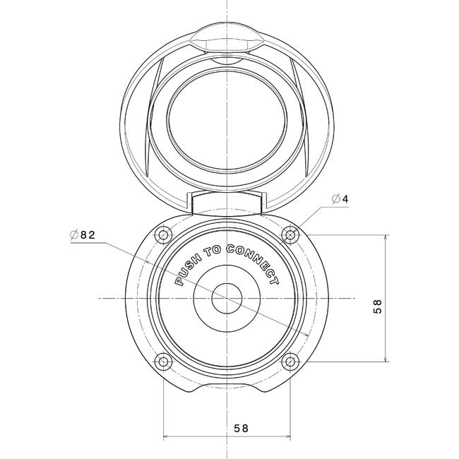 Plastimo Deck Shower with Housing (67202)