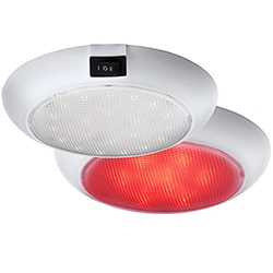 Colombo DEL Red & White Domelight-Aqua Signal