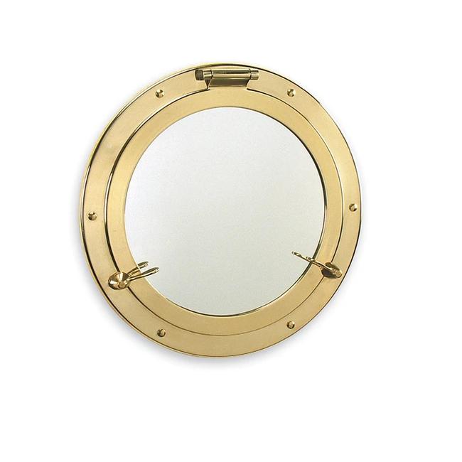 Mirror Port Hole Brass 8in
