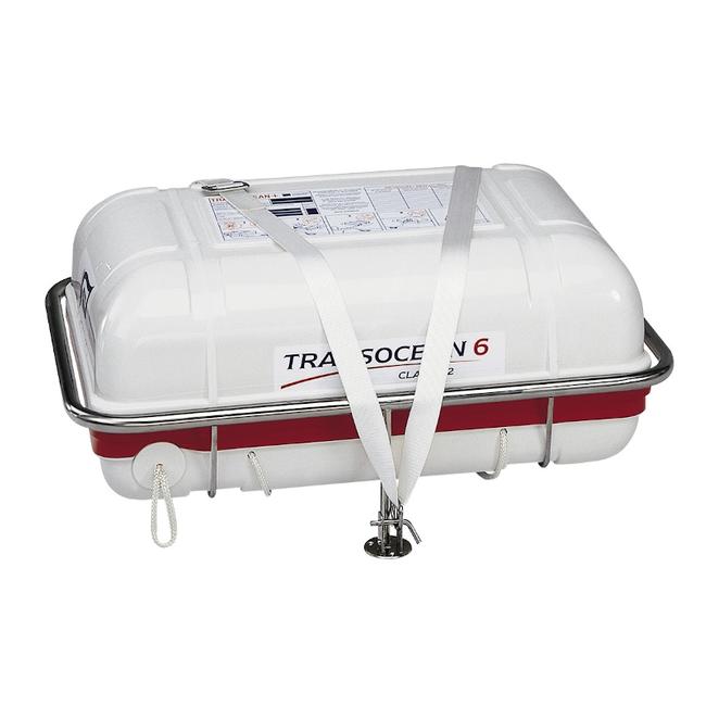 Support horizontal avec sangles pour radeau-Plastimo