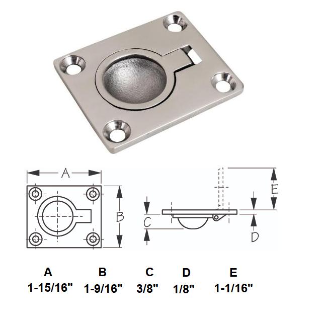 Ring Pull in stainless steel-Seadog (221850)