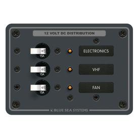 Panneau de distribution DC avec 3 disjoncteurs-Blue Sea (8025)