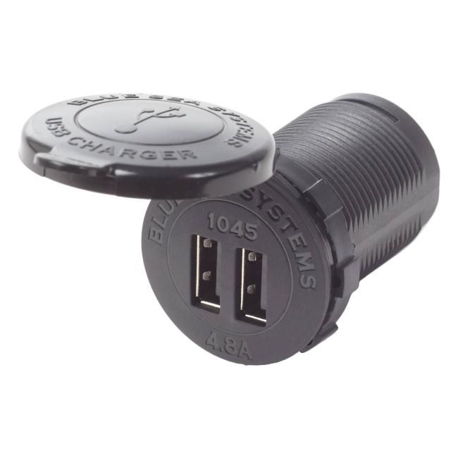 Prise USB double 12/24V Blue Sea (1045)