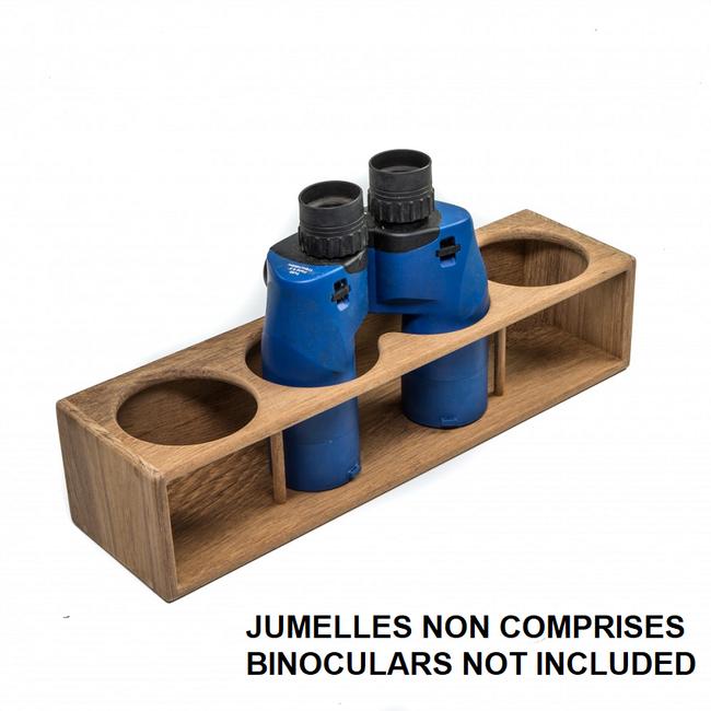 Support en teck pour jumelles et verres-Whitecap (62634)