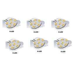 Halogen Replacements 6 LED (JC10)- Cool White-Esp WattMobile (G4CW-6)
