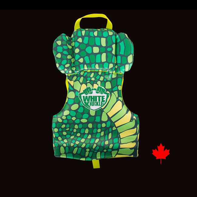 Veste en néoprène pour enfants de 30 à 50 lb- White Kuckle