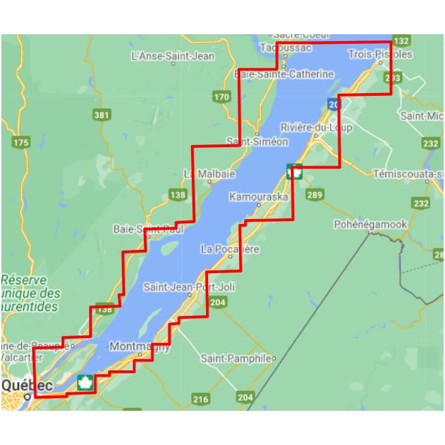 Atlas marin de Fleuve Saint-Laurent: Québec à Tadoussac-Trak Maps (648)