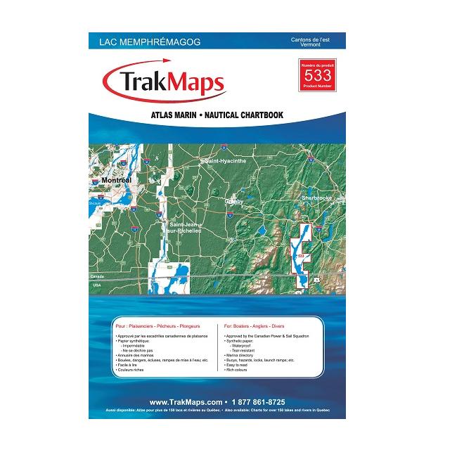 Nautical Chartbook of Lake Memphrémagog - Trak Maps (533)