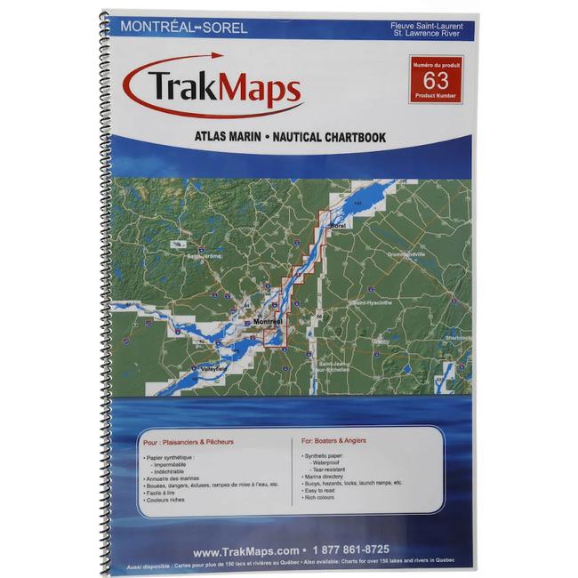 Nautical Chartbook Montreal to Sorel- Trak Maps (63)