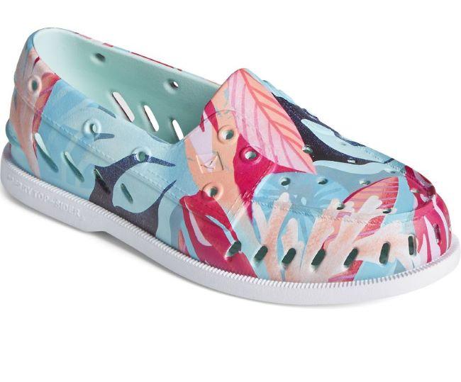 Chaussure Bateau Authentic Original Float Coral Floral Femme Sperry (STS87476)