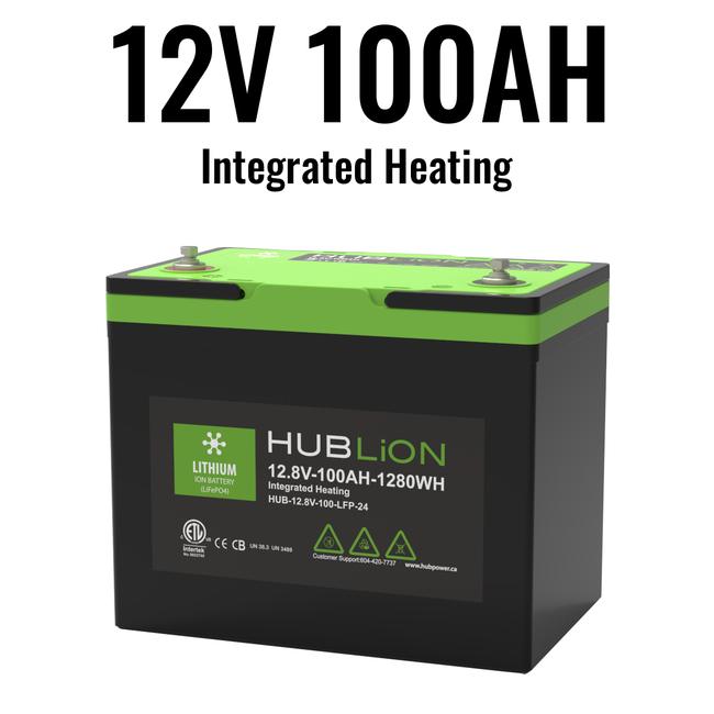 HUBLION 12V 100AH Lithium Battery