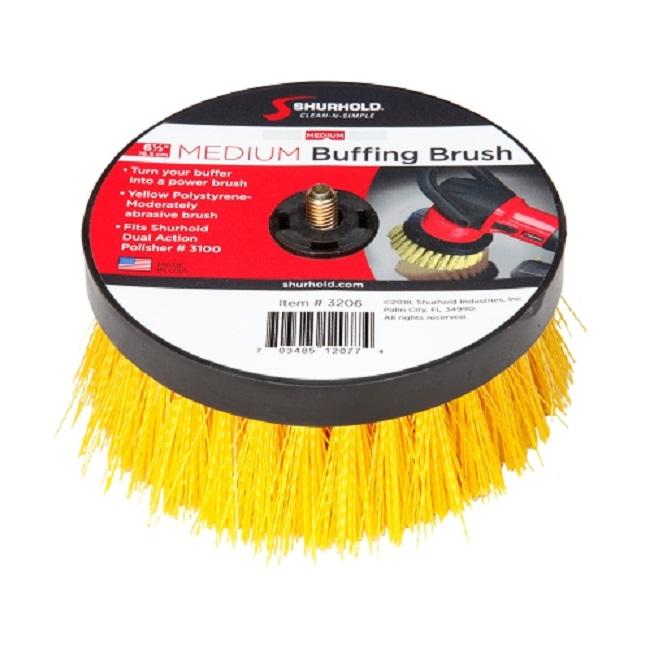 Brosse à récurer médium pour polisseuse Dual Action Shurhold (3206)