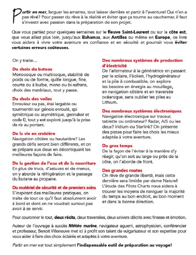 Partir en mer by Benoit Villeneuve